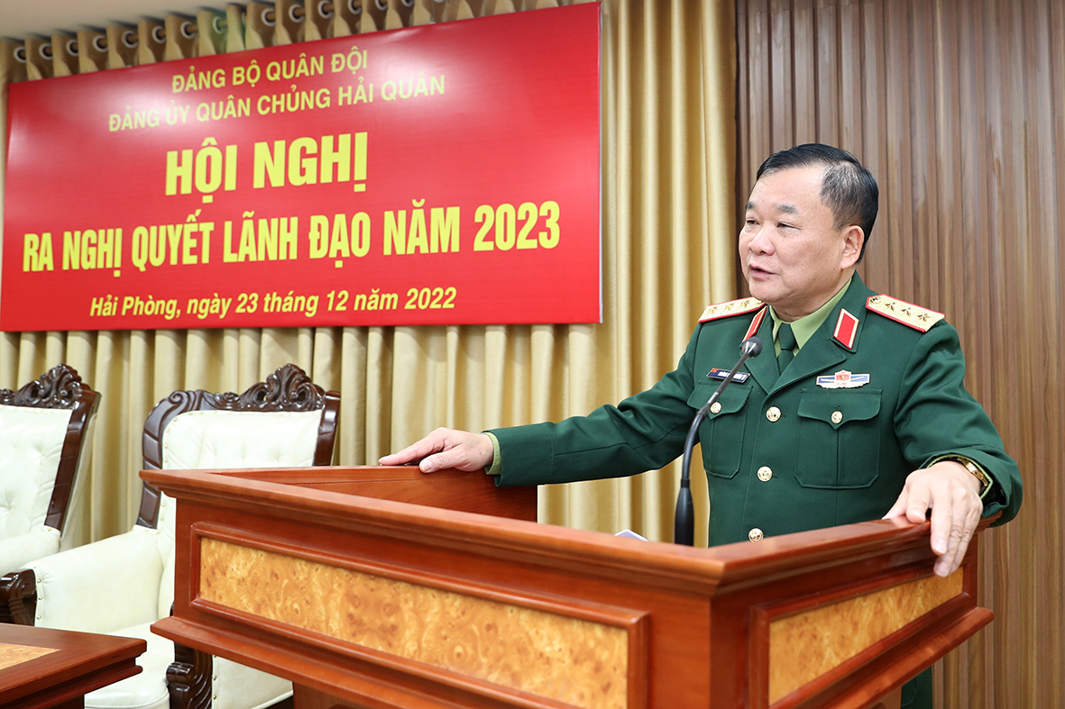 Đảng ủy Quân chủng Hải quân ra nghị quyết lãnh đạo năm 2023 - Báo